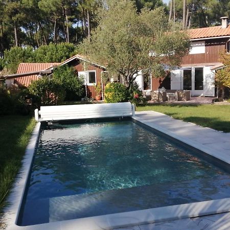 Maison Familiale En Bois Avec Piscine, Proche Du Bassin Gujan-Mestras Esterno foto
