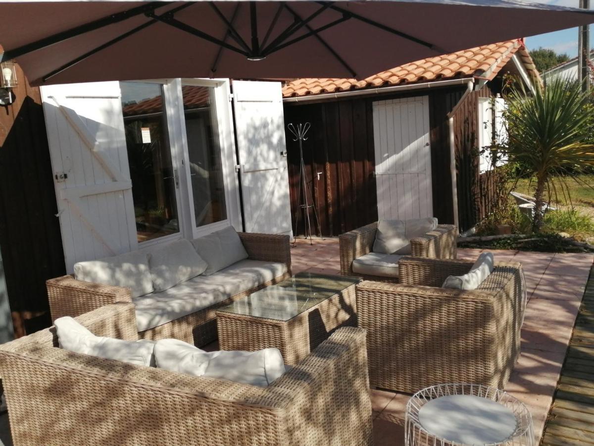 Maison Familiale En Bois Avec Piscine, Proche Du Bassin Gujan-Mestras Esterno foto